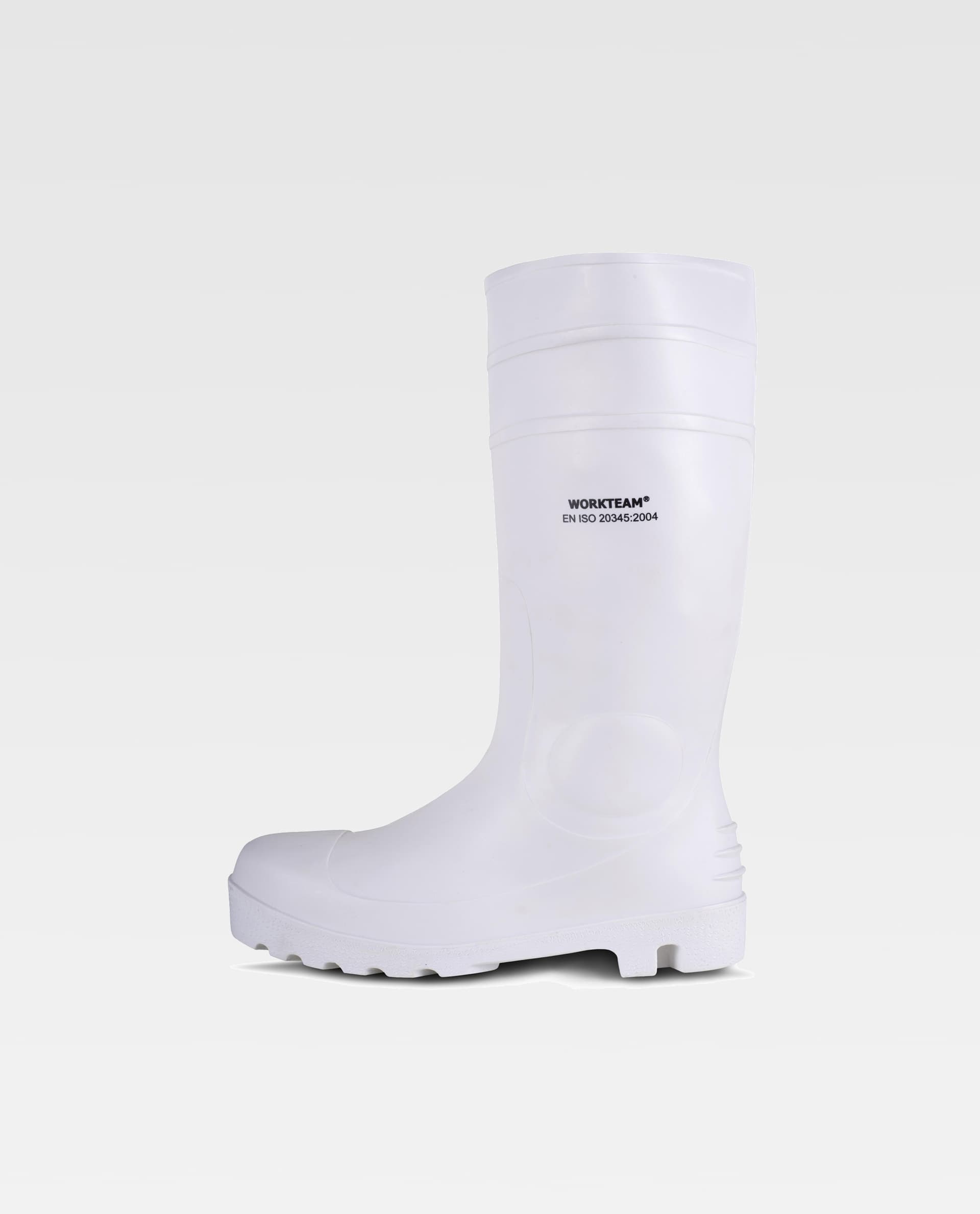 Bota de seguridad blanca WORKTEAM alta con certificación EN ISO 20345:2004