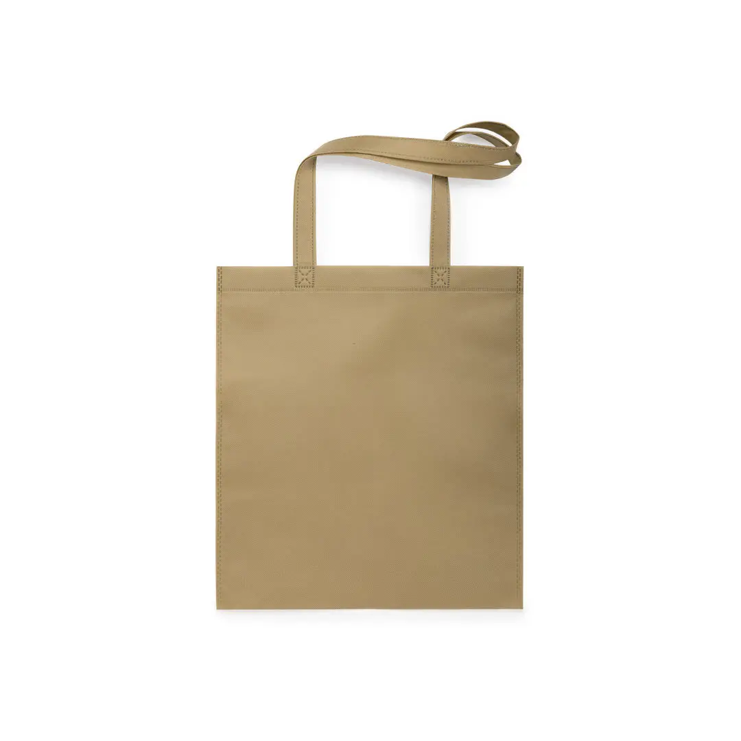 bolsa tote de lona beige sawijining