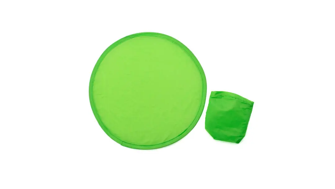 fondo de croma verde circular plegable con funda de transporte compacta