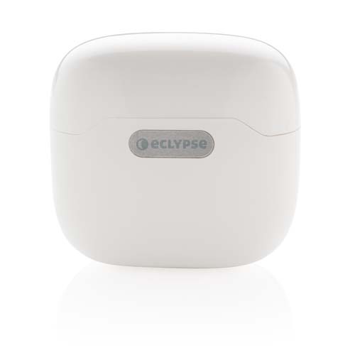 Estuche de carga blanco de auriculares inalámbricos Eclypse